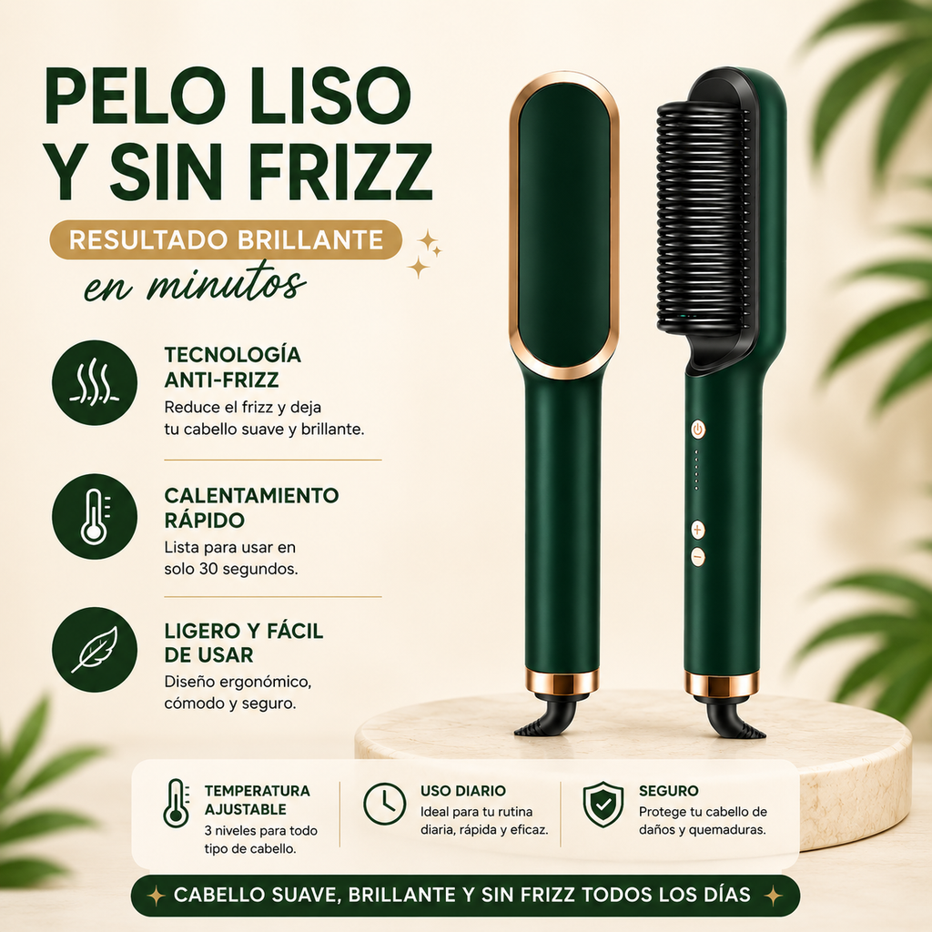 Cepillo Alisador Rizador Multifuncional