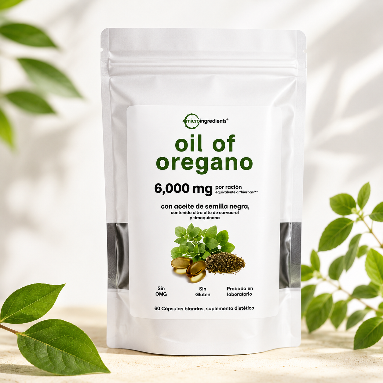 Aceite De Orégano 60 capsulas
