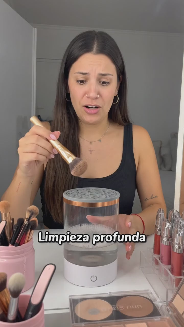 Limpiador brochas de maquillaje