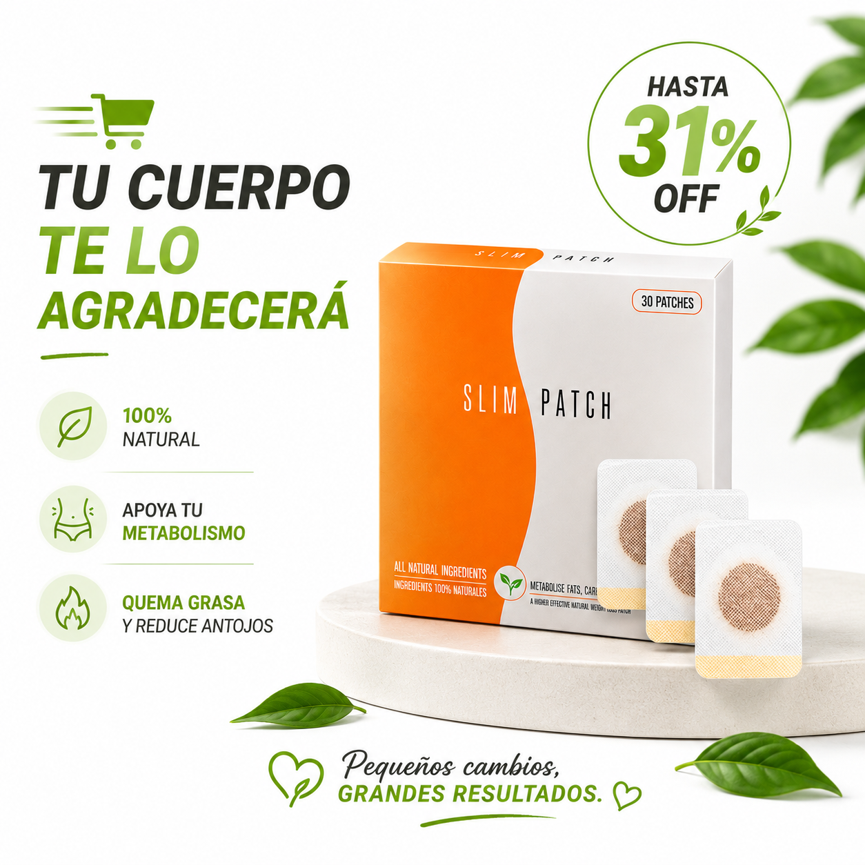 Slim patch - PARCHE ADELGAZANTE 30 UNIDADES